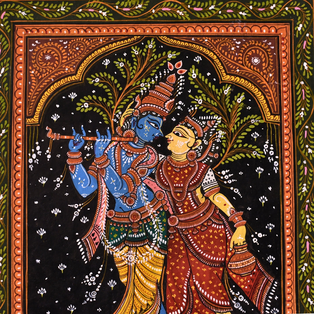 Pattachitra - Radha Krishna By Bibhu Mahrana