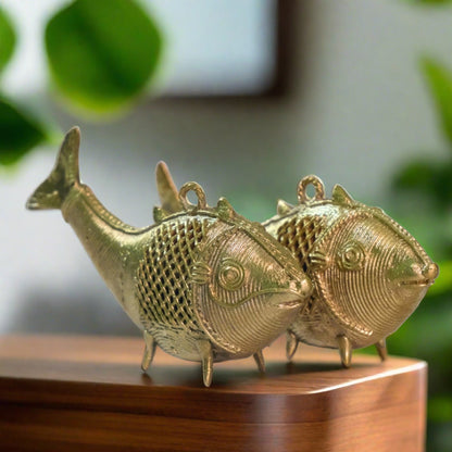 Dhokra Craft Home Decor - Twin Fish