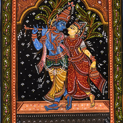 Pattachitra - Radha Krishna By Bibhu Mahrana