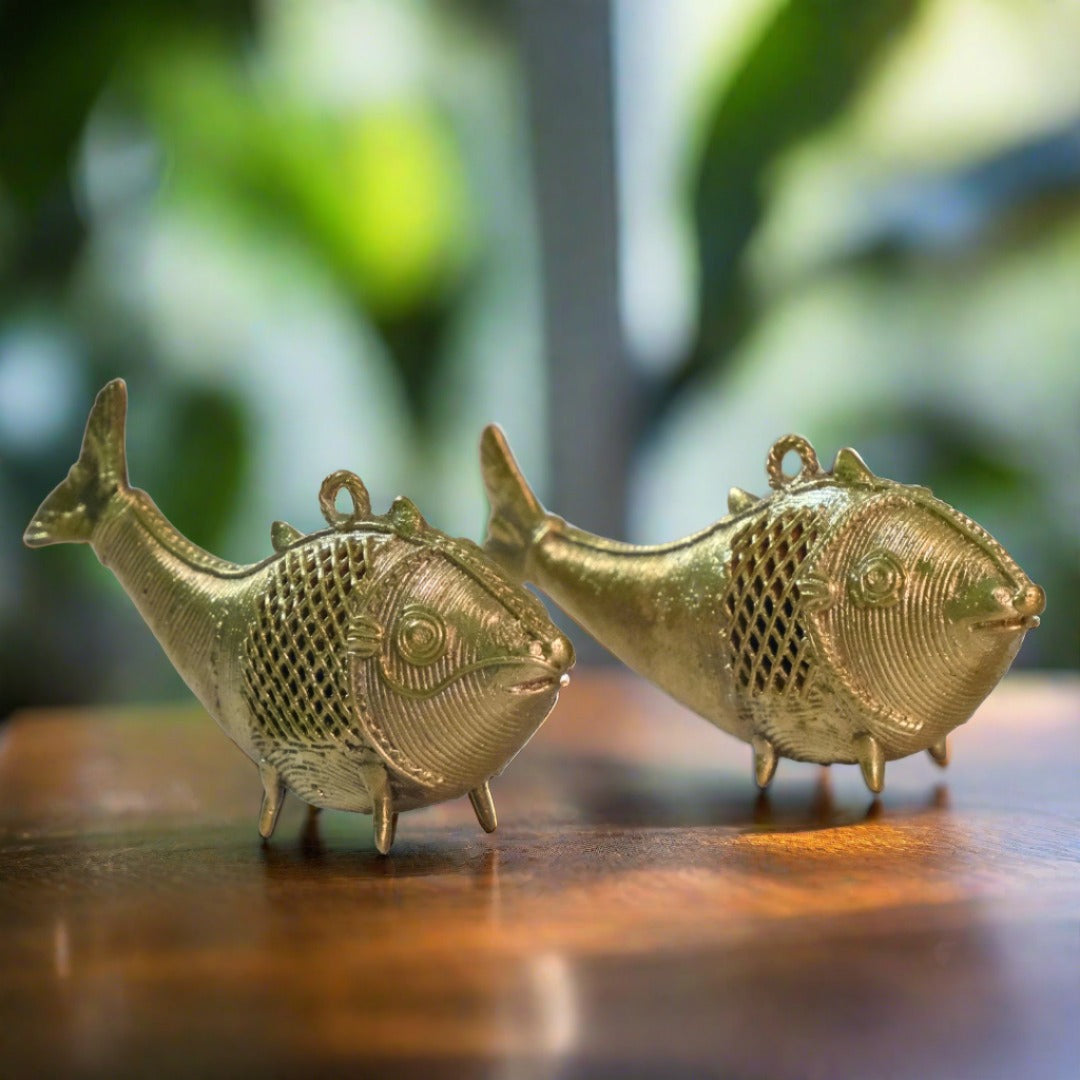 Dhokra Craft Home Decor - Twin Fish