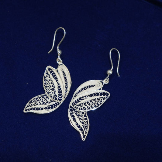 Aarish Silver Filigree Earrings