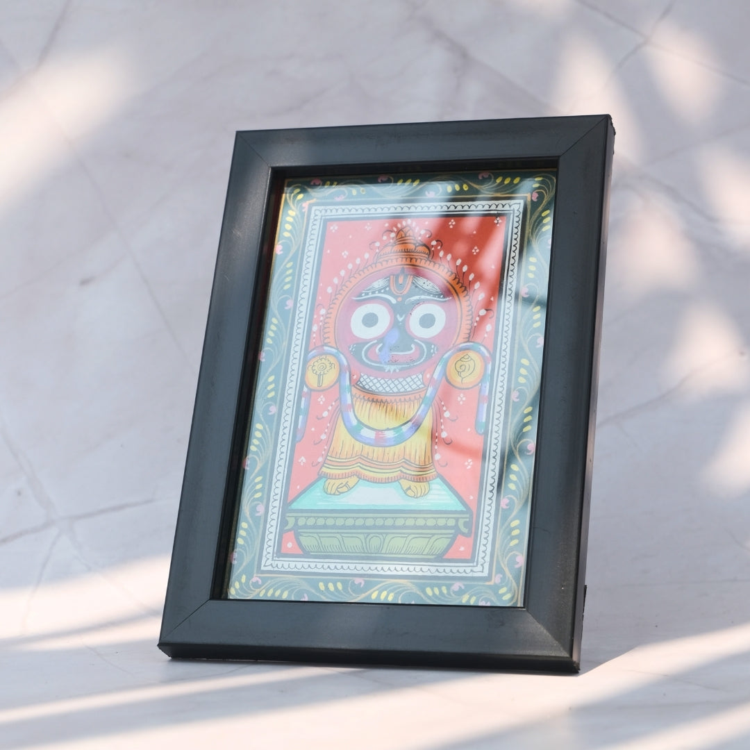 Framed Pattachitra Painting Home Decor - Sri Jagannath