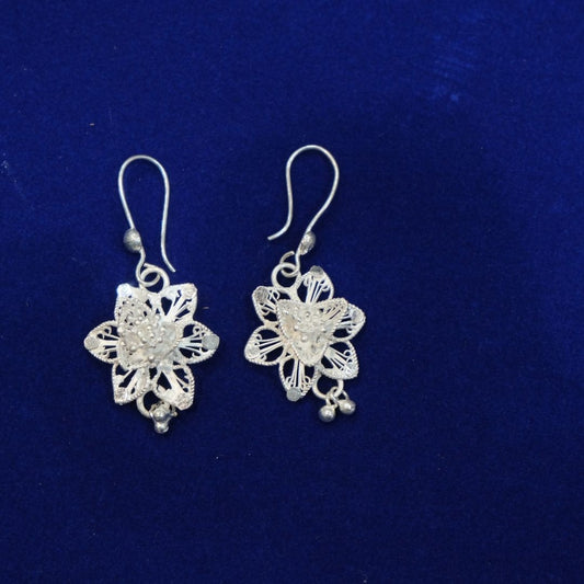 Mukhtalif Silver Filigree Earrings