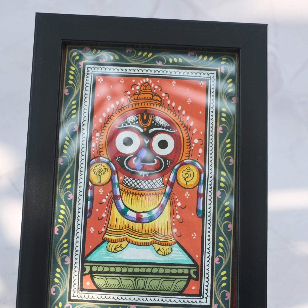 Framed Pattachitra Painting Home Decor - Sri Jagannath