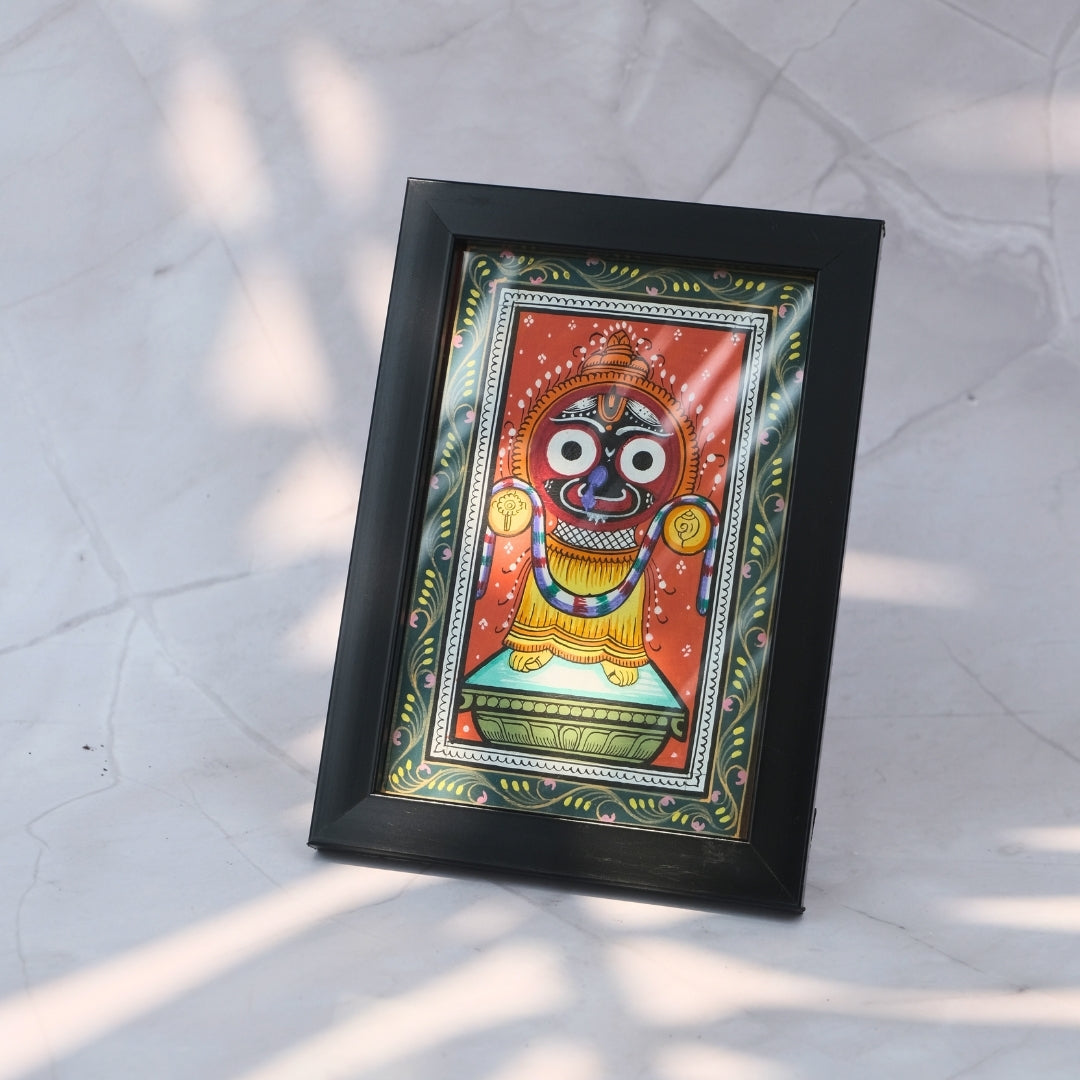 Framed Pattachitra Painting Home Decor - Sri Jagannath