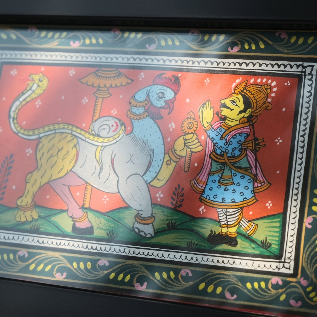 Framed Pattachitra Painting Home Decor - Nabagunjara