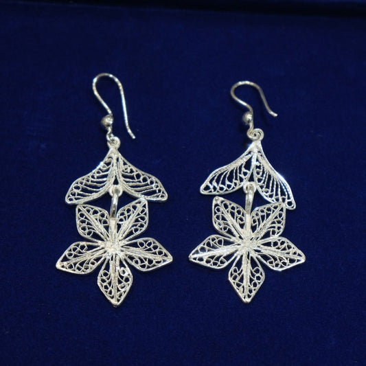 Riwayat Silver Filigree Earrings