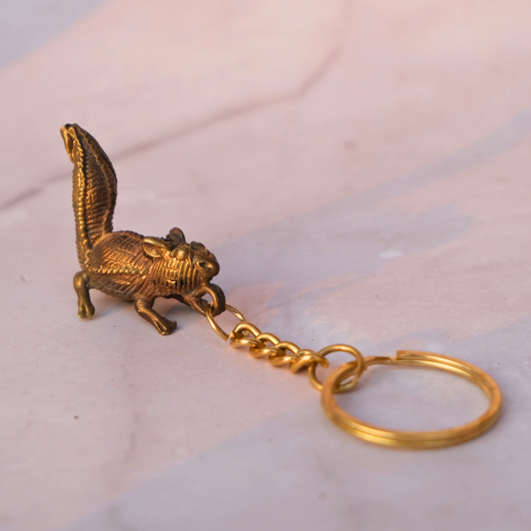 Dhokra Craft - Squirrel key chain