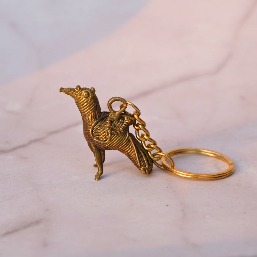 Dhokra Craft - Bird key chain