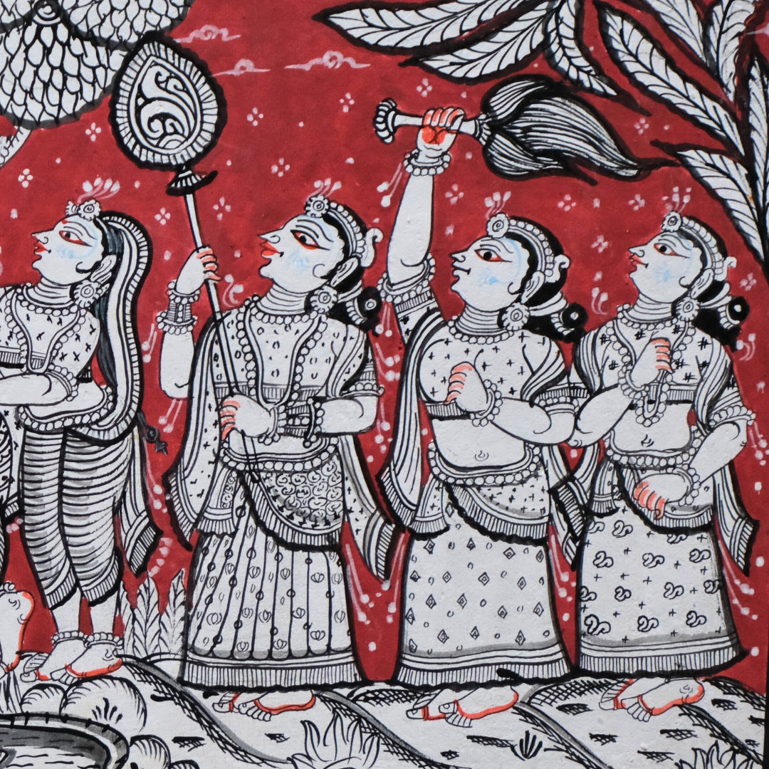 Pattachitra - Radha Krishna