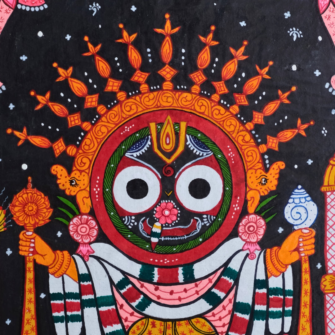 Pattachitra Paintng -  Shri Jagannath (Patitapabana)