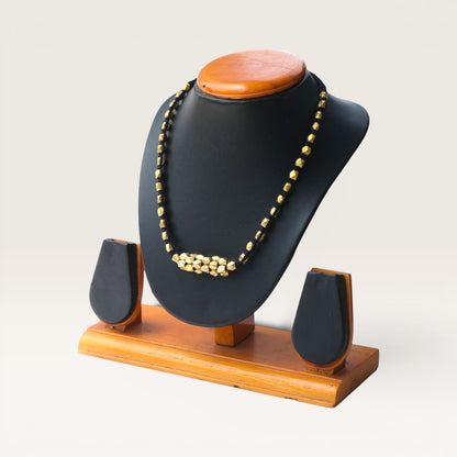 Dhokra Craft Handmade Nandita Necklace - Authentic Tribal Brass Jewellery India