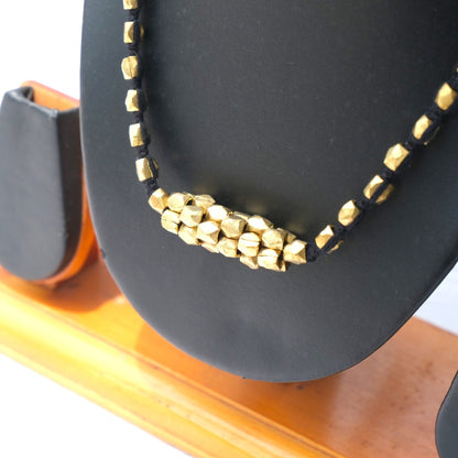 Dhokra Craft Handmade Nandita Necklace - Authentic Tribal Brass Jewellery India