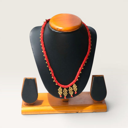 Dhokra Craft Handmade Vaibhabi Necklace - Authentic Tribal Brass Jewellery