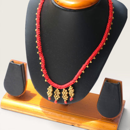 Dhokra Craft Handmade Vaibhabi Necklace - Authentic Tribal Brass Jewellery
