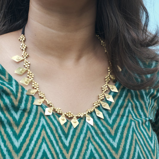 Dhokra Craft Handmade Thikiri Necklace