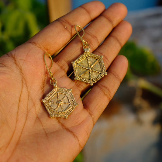 Dhokra Craft Handmade Ira Earrings