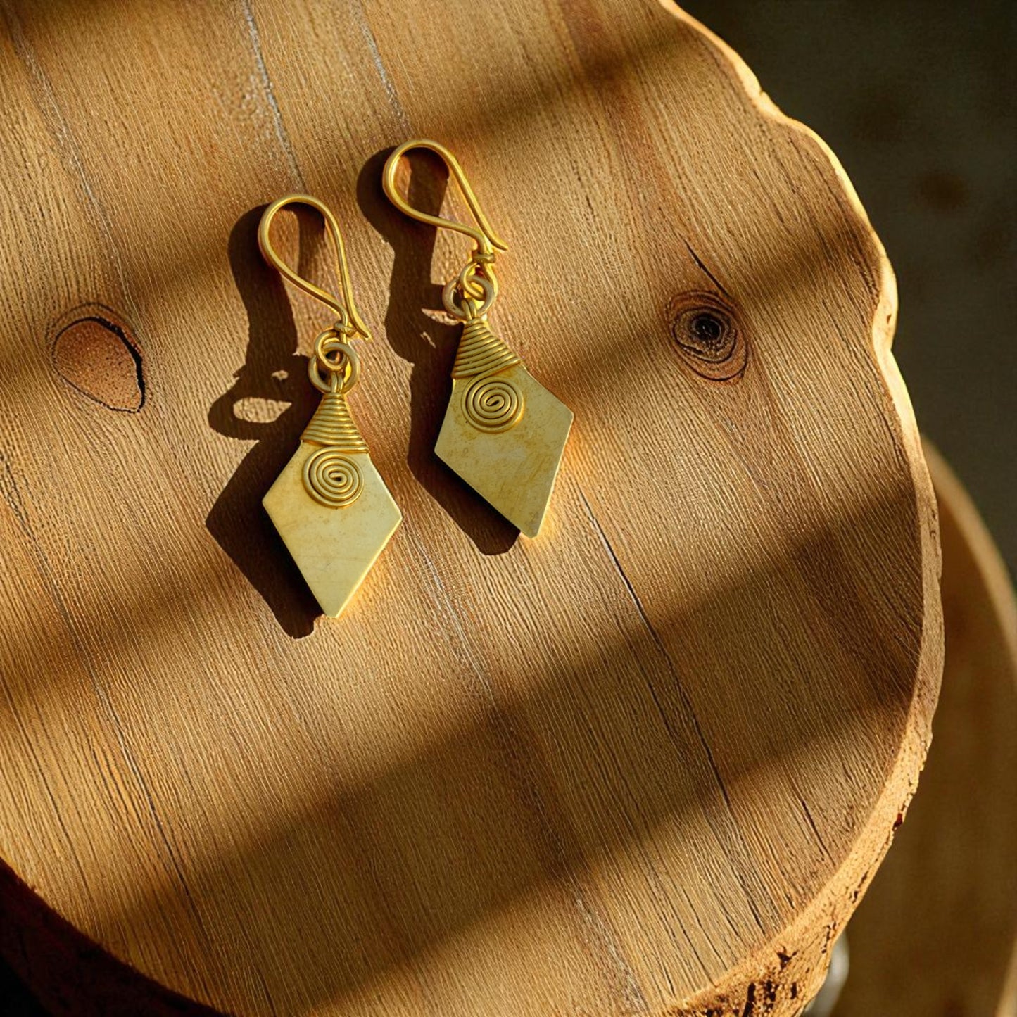 Dhokra Craft Handmade Thikri Earrings