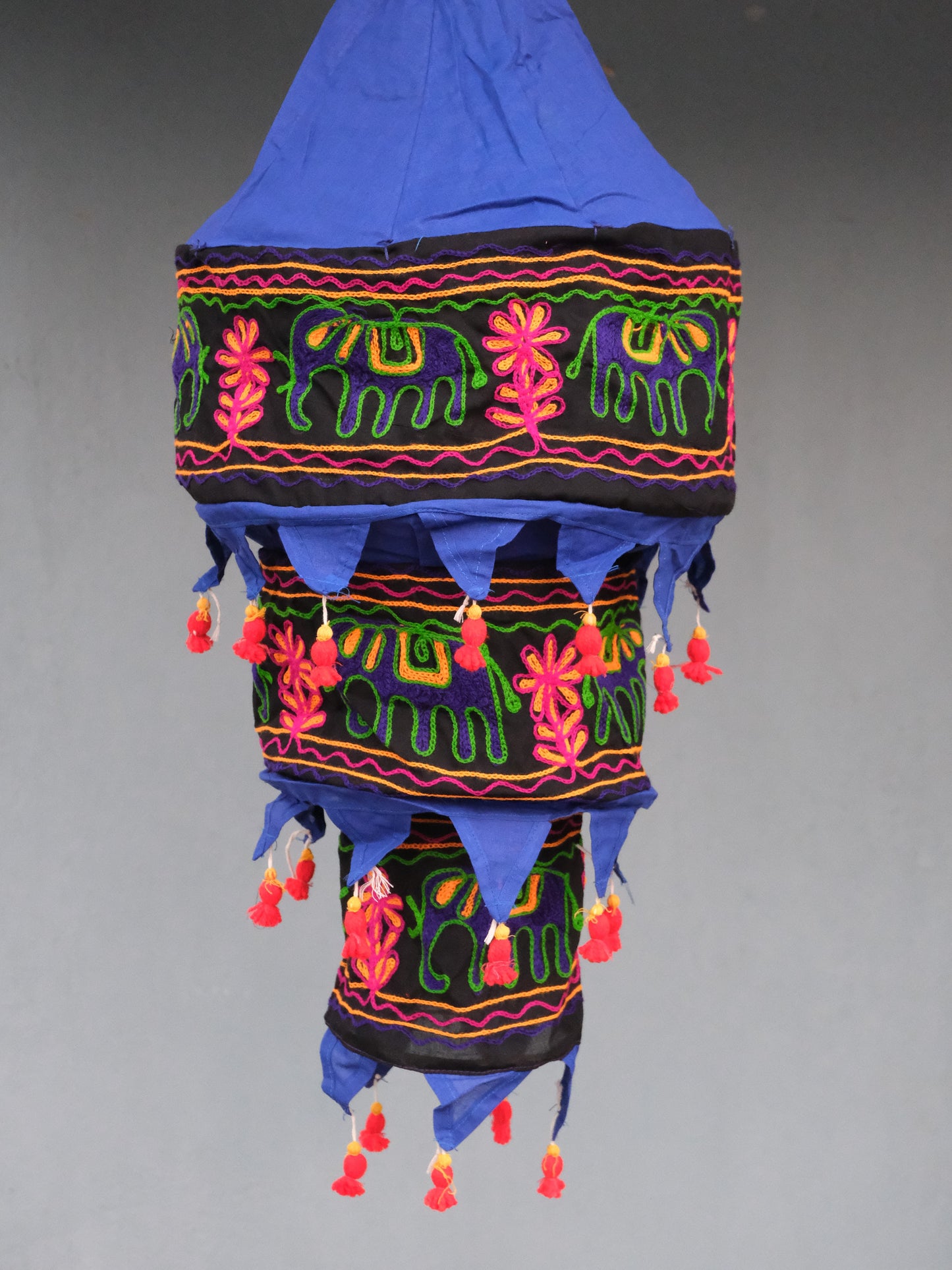 Pipili chandua - Hanging Lampshade Blue