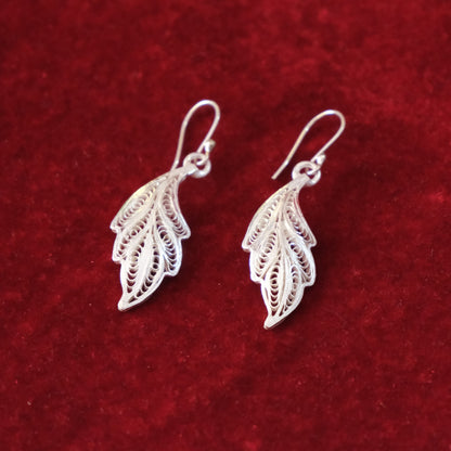 Silver Filigree Authentic Handmade Dangle Earrings