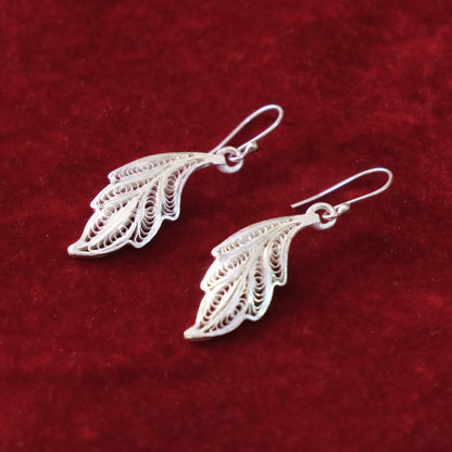 Silver Filigree Authentic Handmade Dangle Earrings