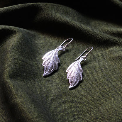 Silver Filigree Authentic Handmade Dangle Earrings