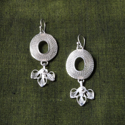 Silver Filigree Authentic Handmade Dangle Earrings