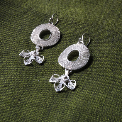 Silver Filigree Authentic Handmade Dangle Earrings