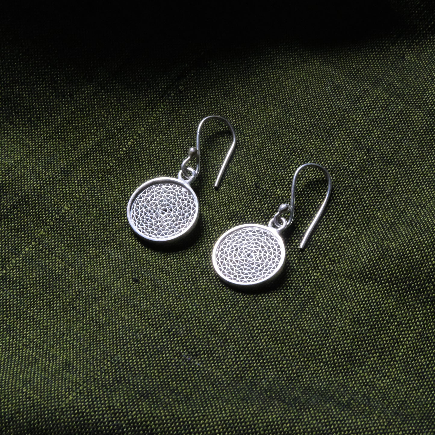 Silver Filigree Authentic Handmade Dangle Earrings