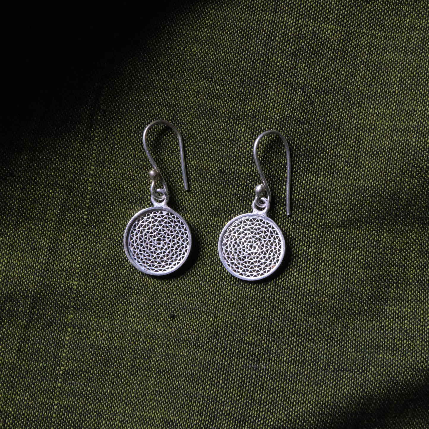 Silver Filigree Authentic Handmade Dangle Earrings