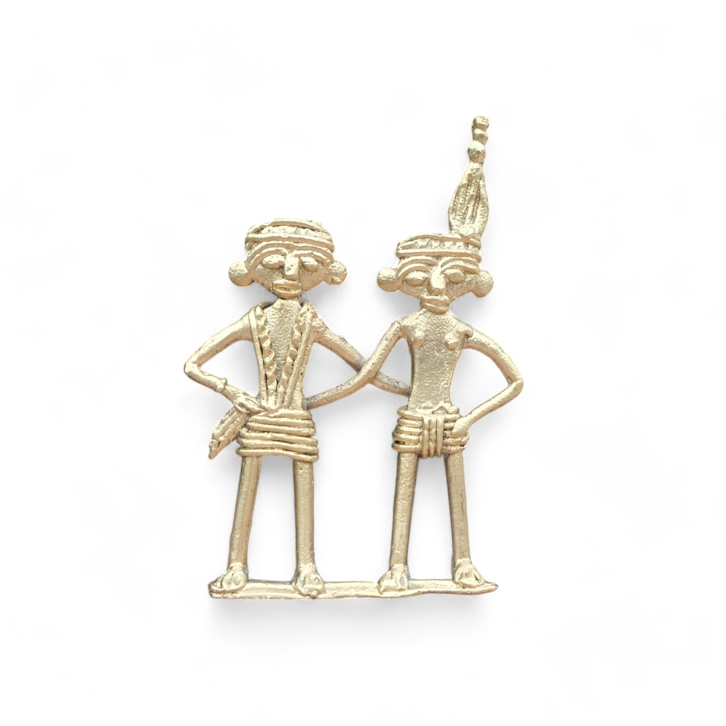 Dhokra Craft- Miniature Tribal Couple Dancing