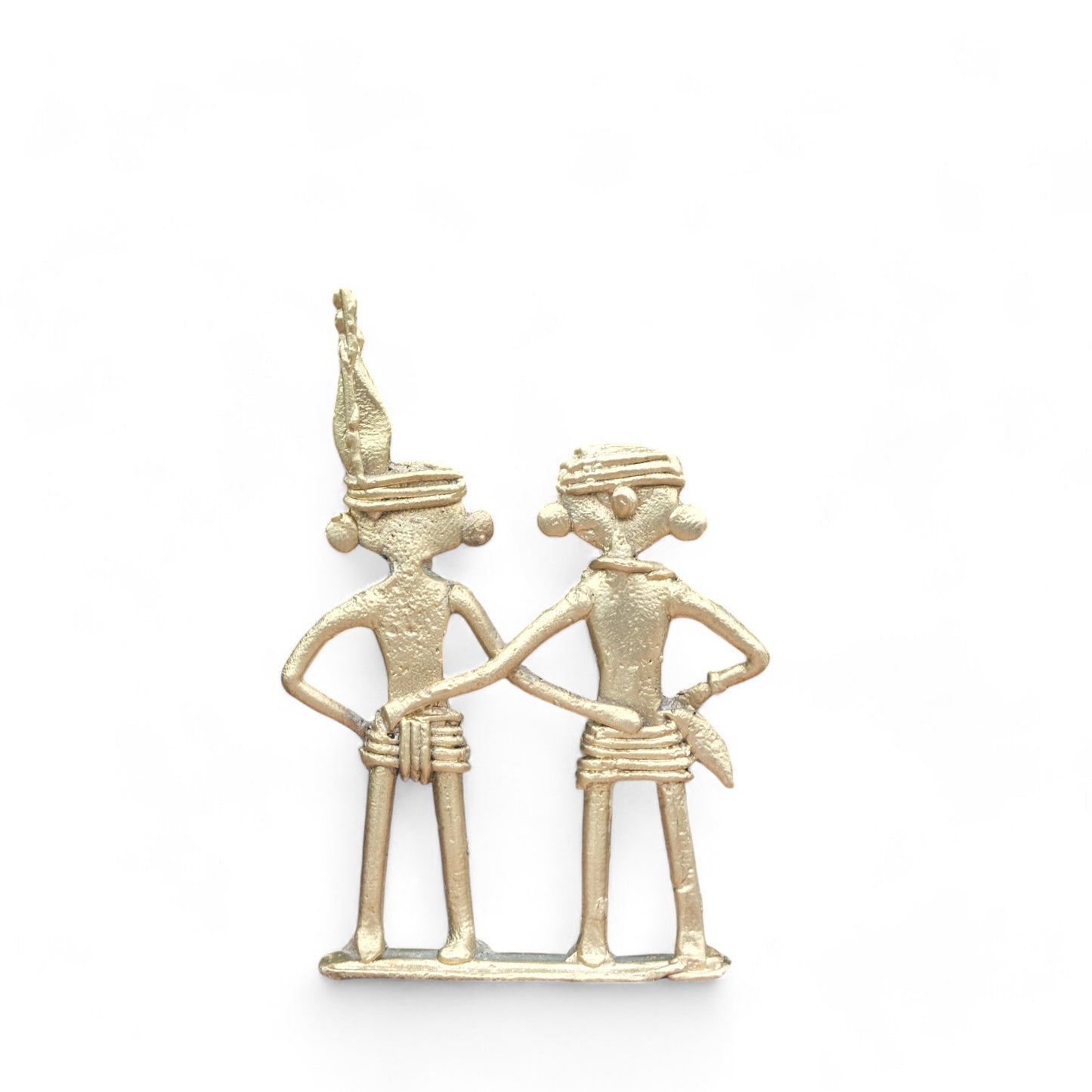 Dhokra Craft- Miniature Tribal Couple Dancing