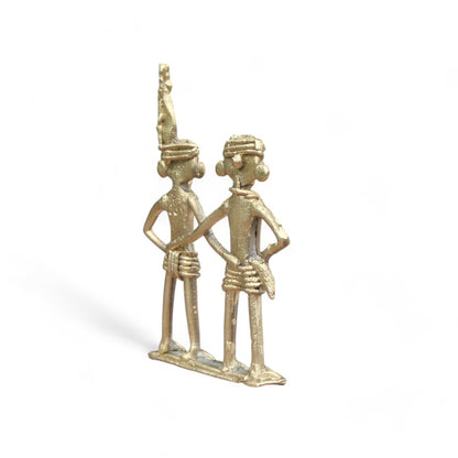 Dhokra Craft- Miniature Tribal Couple Dancing