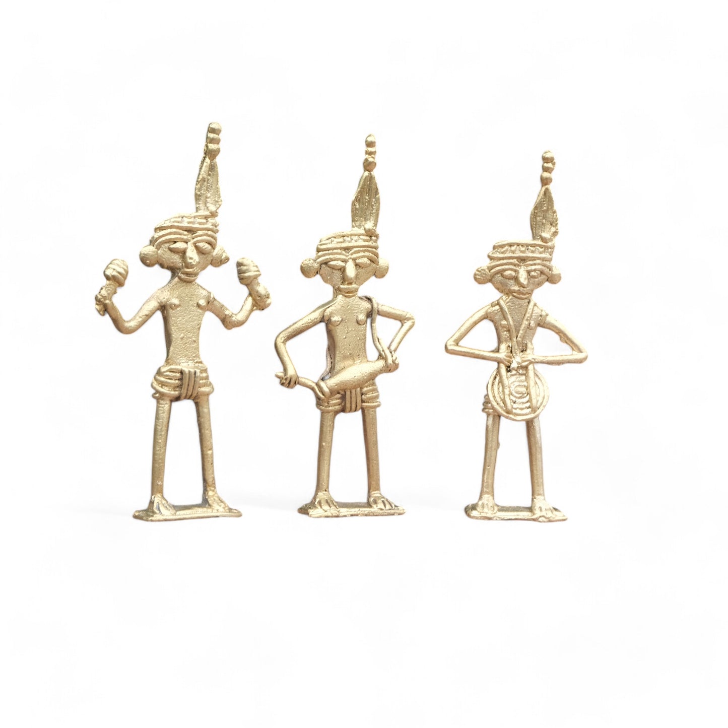 Dhokra Craft- Set of 3 Musicians