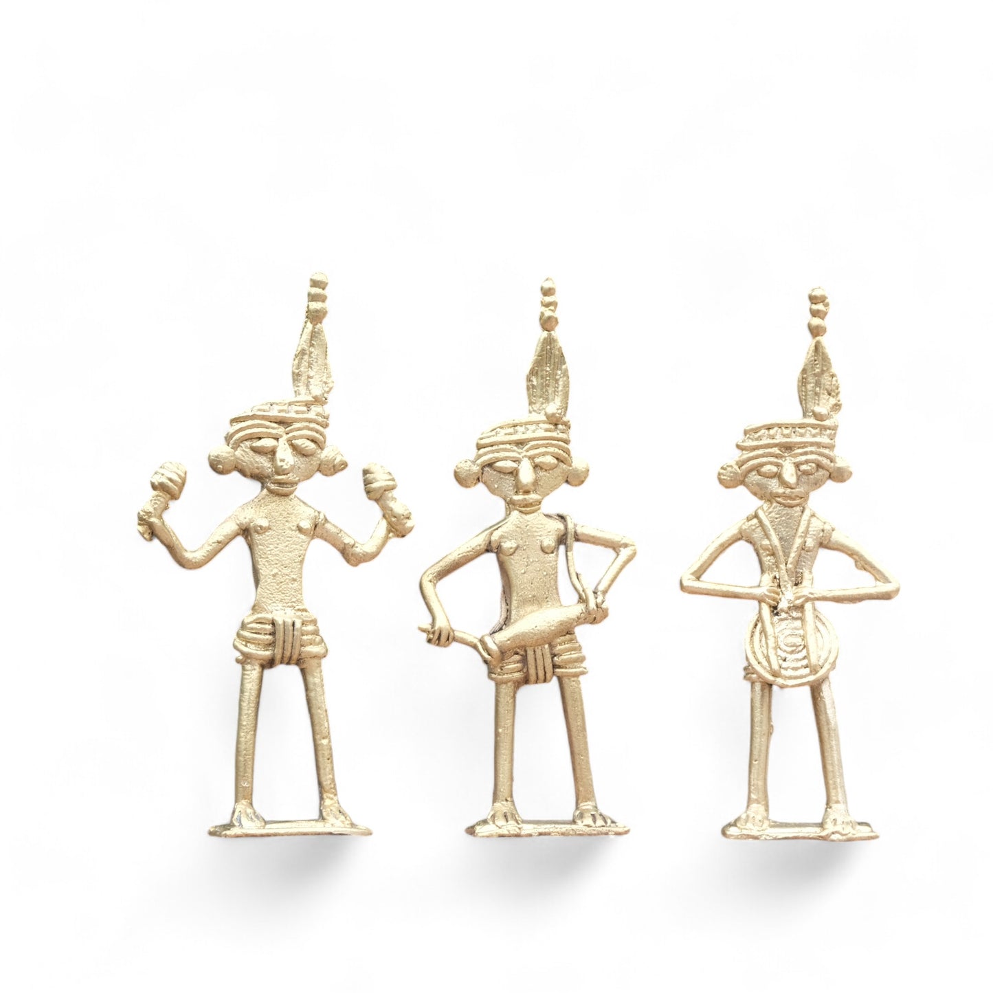 Dhokra Craft- Set of 3 Musicians