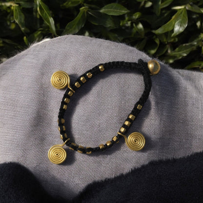 Dhokra Handcrafted Spiral Bracelet