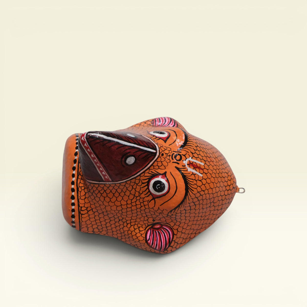Jatayu Papier-mâché Wall Mask Hand-Painted in Pattachitra Style