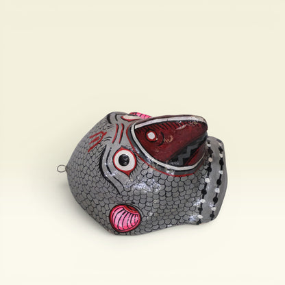 Jatayu Papier-mâché Wall Mask Hand-Painted in Pattachitra Style