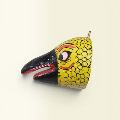 Jatayu Papier-mâché Wall Mask Hand-Painted in Pattachitra Style