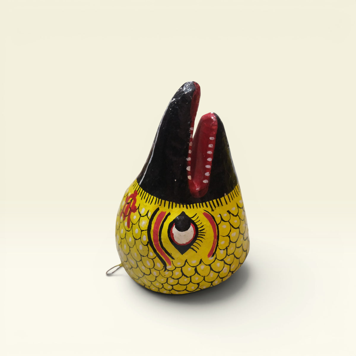 Jatayu Papier-mâché Wall Mask Hand-Painted in Pattachitra Style