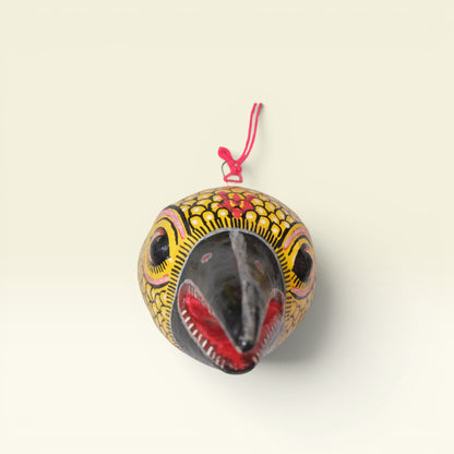 Jatayu Papier-mâché Wall Mask Hand-Painted in Pattachitra Style