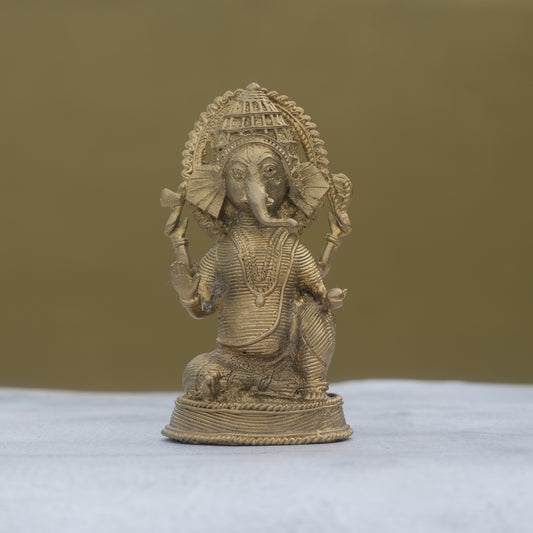 Dhokra Craft Ganesh Idol