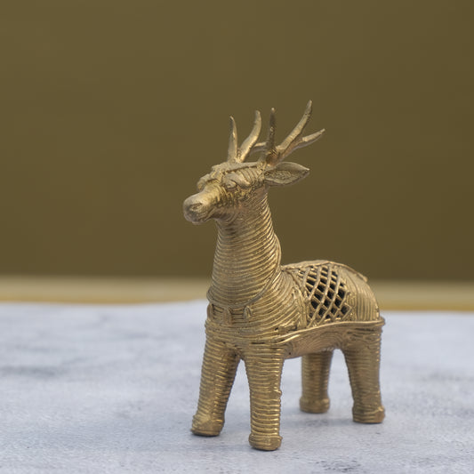 Dhokra Craft Standing Deer