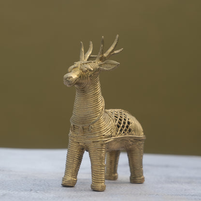 Dhokra Craft Standing Deer