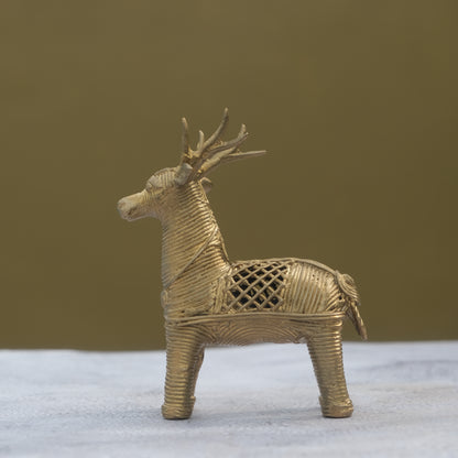 Dhokra Craft Standing Deer