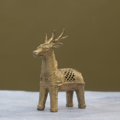 Dhokra Craft Standing Deer