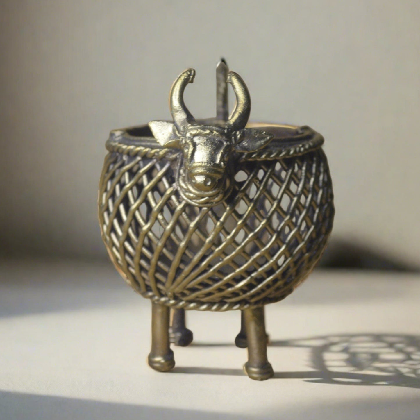 Dhokra Craft - Bull Pen stand