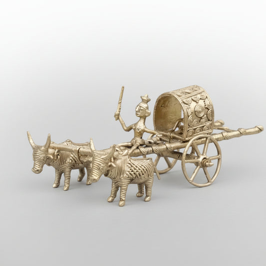 Handmade Dhokra craft bullockart brass metal
