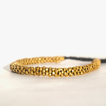 Handmade Dhokra brass necklace tribal jewelry Odisha