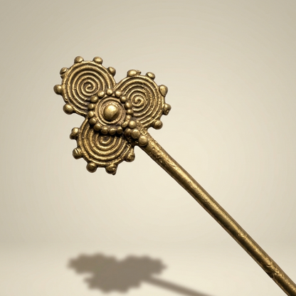 Handmade Dhokra brass necklace tribal jewelry Odisha